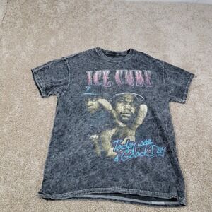 Ice Cube Graphic T-Shirt Today Was A Good Day‎ Black Wash Tee Medium